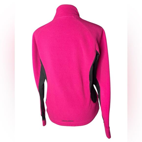 Under Armour women’s pink zip fleece jacket size large - Picture 3 of 7
